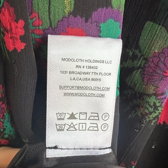 ModCloth Meow Boutique Pleated Floral Midi Skirt NWT - Picture 7 of 7